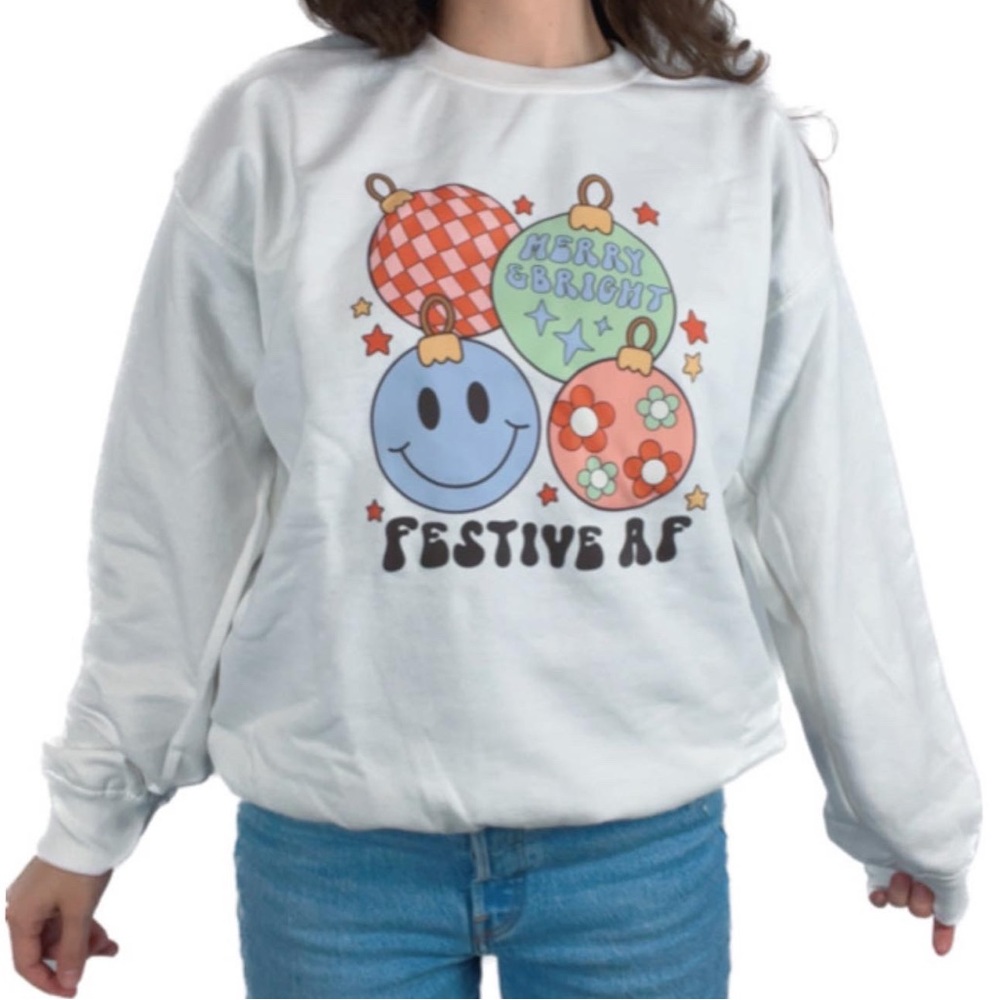 Festive AF Pullover Christmas Sweater
